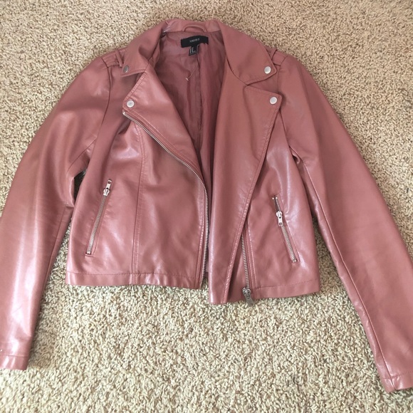 Forever 21 Jackets & Blazers - Faux Leather Motto Jacket